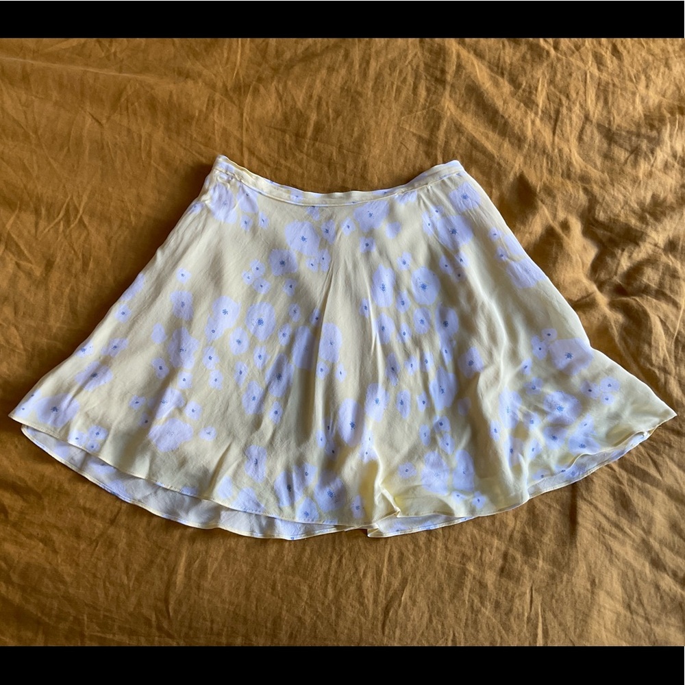TVF for DVF yellow “lilypad” miniskirt